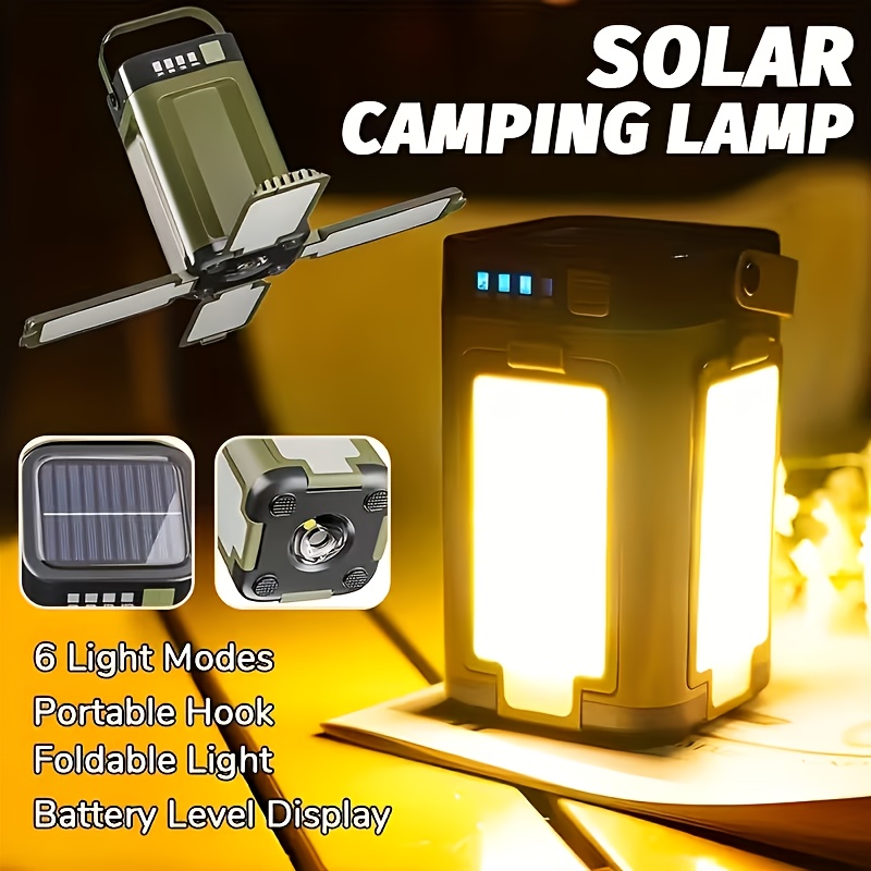 Outdoor Lighting Lamps - Солнечный портативный кемпинговый фонарь с зарядкой