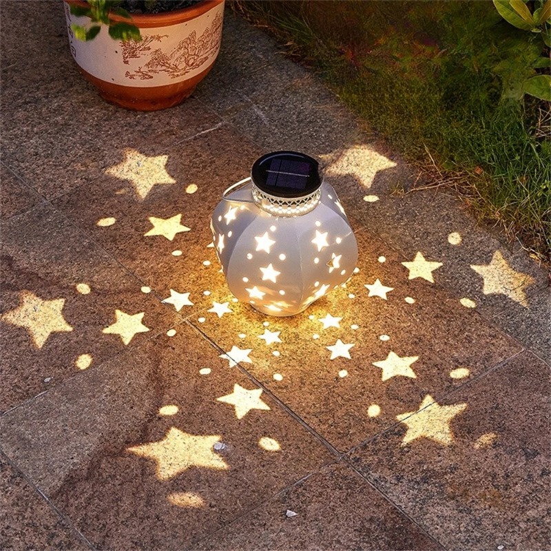 Outdoor Lighting Design - Садовый проектор-фонарь на солнечной батарее, подвесной