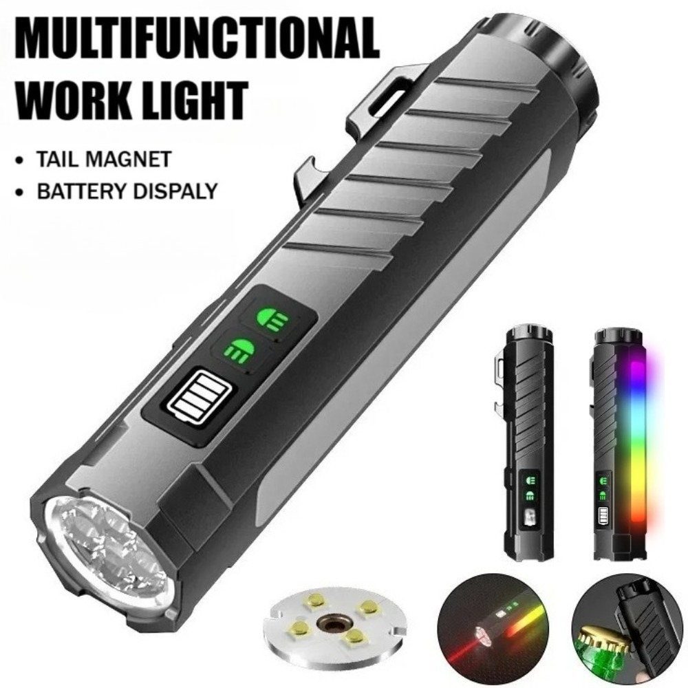 Outdoor Lighting Rechargeable - Многофункциональный мощный светодиодный фонарь с перезаряжаемой