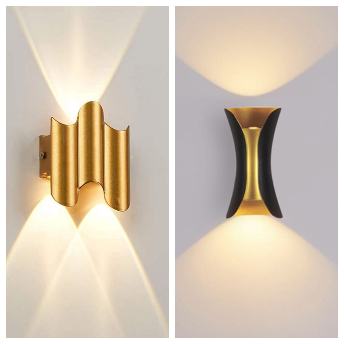 Outdoor Lighting Lux - Алюминиевый светодиодный настенный светильник с золотым