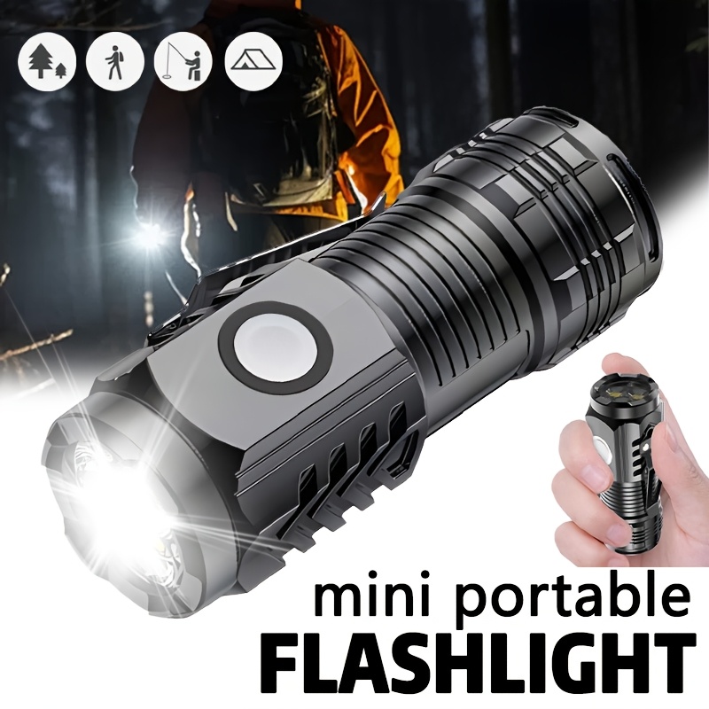 Outdoor Lighting Spotlight - Мини-фонарик с 3 светодиодами и клипсой