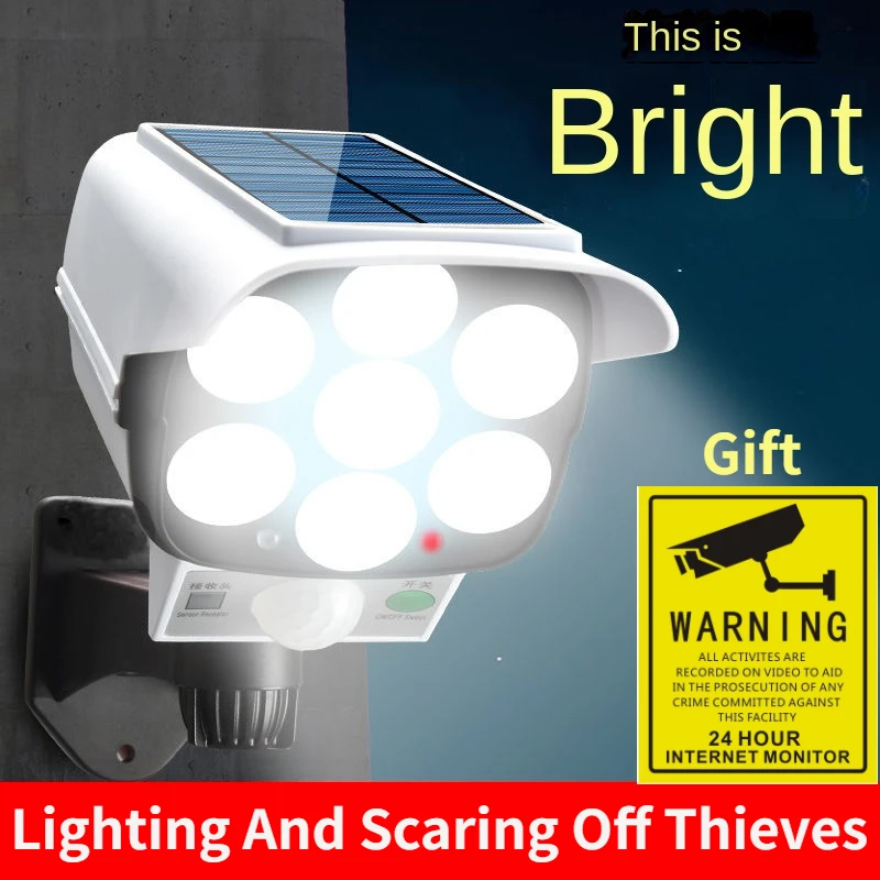 Outdoor Lighting Video - Наружный солнечный свет, датчик движения, камера