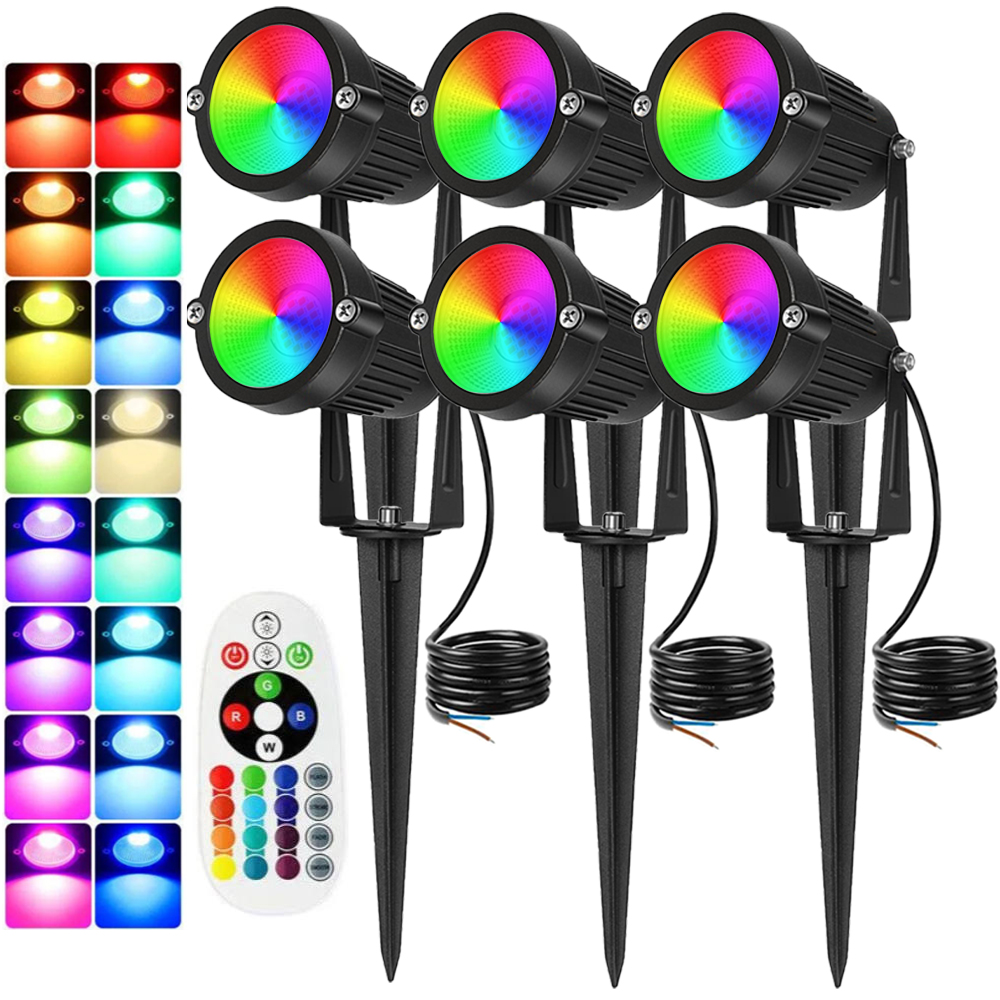 Outdoor Lighting Spotlight - RGBW Ландшафтное освещение 10 Вт с
