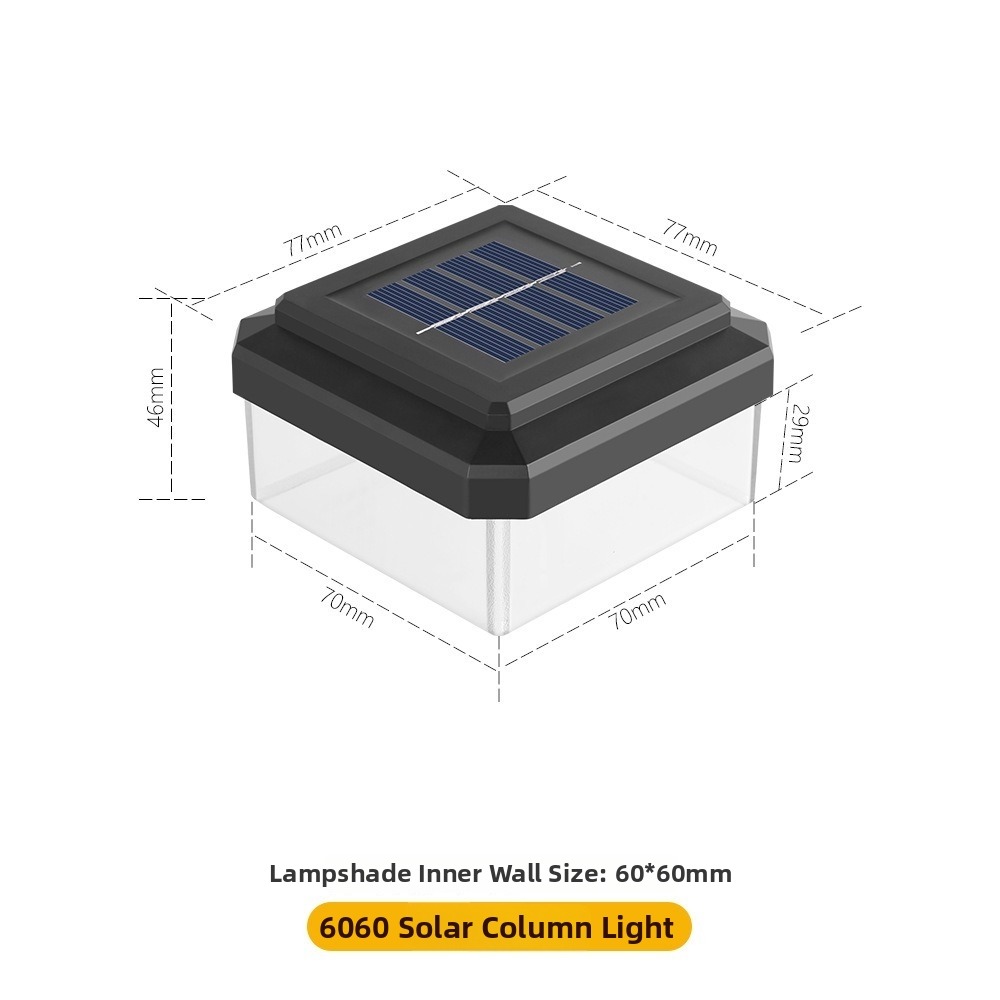 Post Cap Light - Водонепроницаемый светодиодный светильник на солнечной батарее