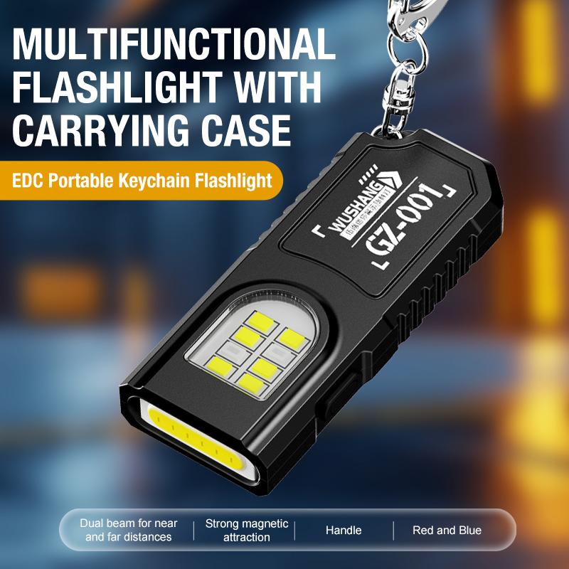Outdoor Lighting Rechargeable - Портативный светодиодный фонарик COB на брелоке,