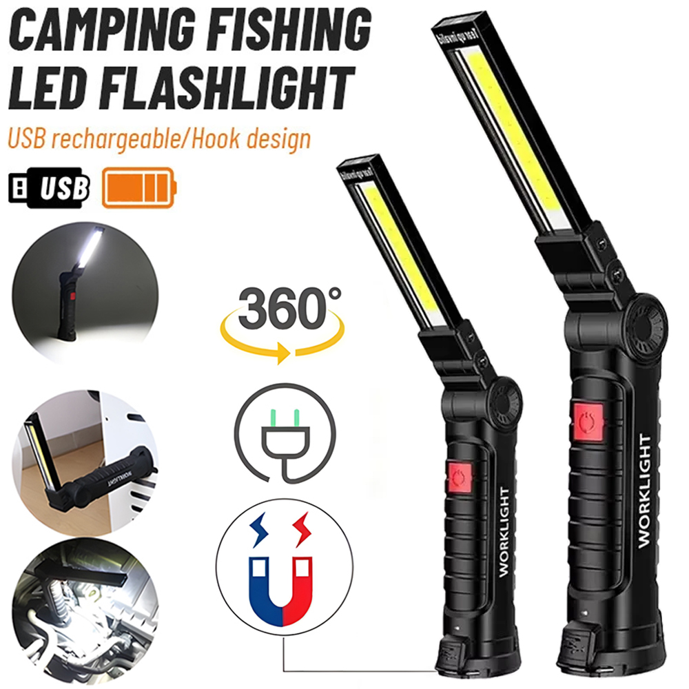 Outdoor Lighting Rechargeable - Светодиодный фонарик COB, перезаряжаемый через USB,