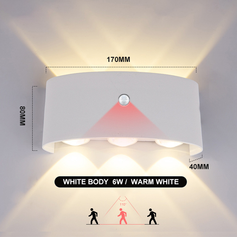 Outdoor Lighting Lux - PIR датчик движения настенный светильник AC85-265V