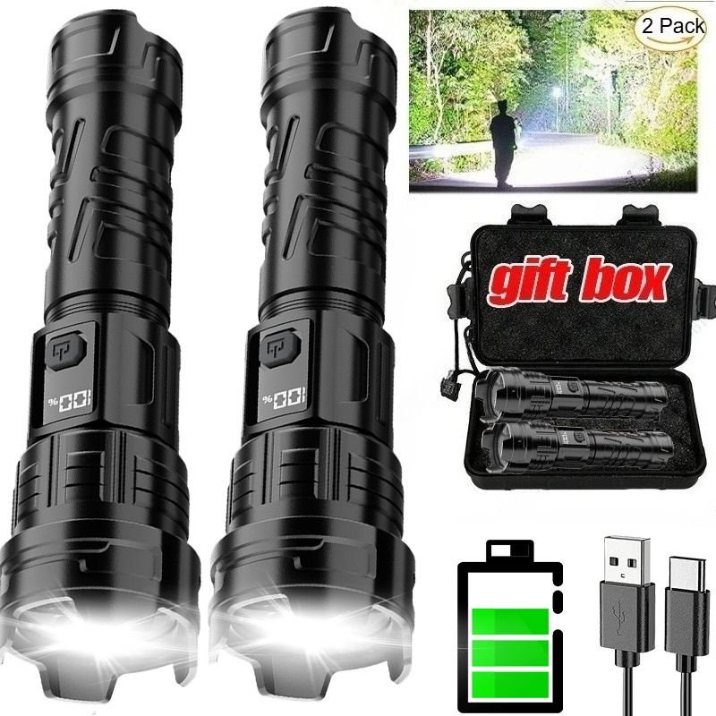 Outdoor Lighting Spotlight - Супер яркий светодиодный фонарик, перезаряжаемый через