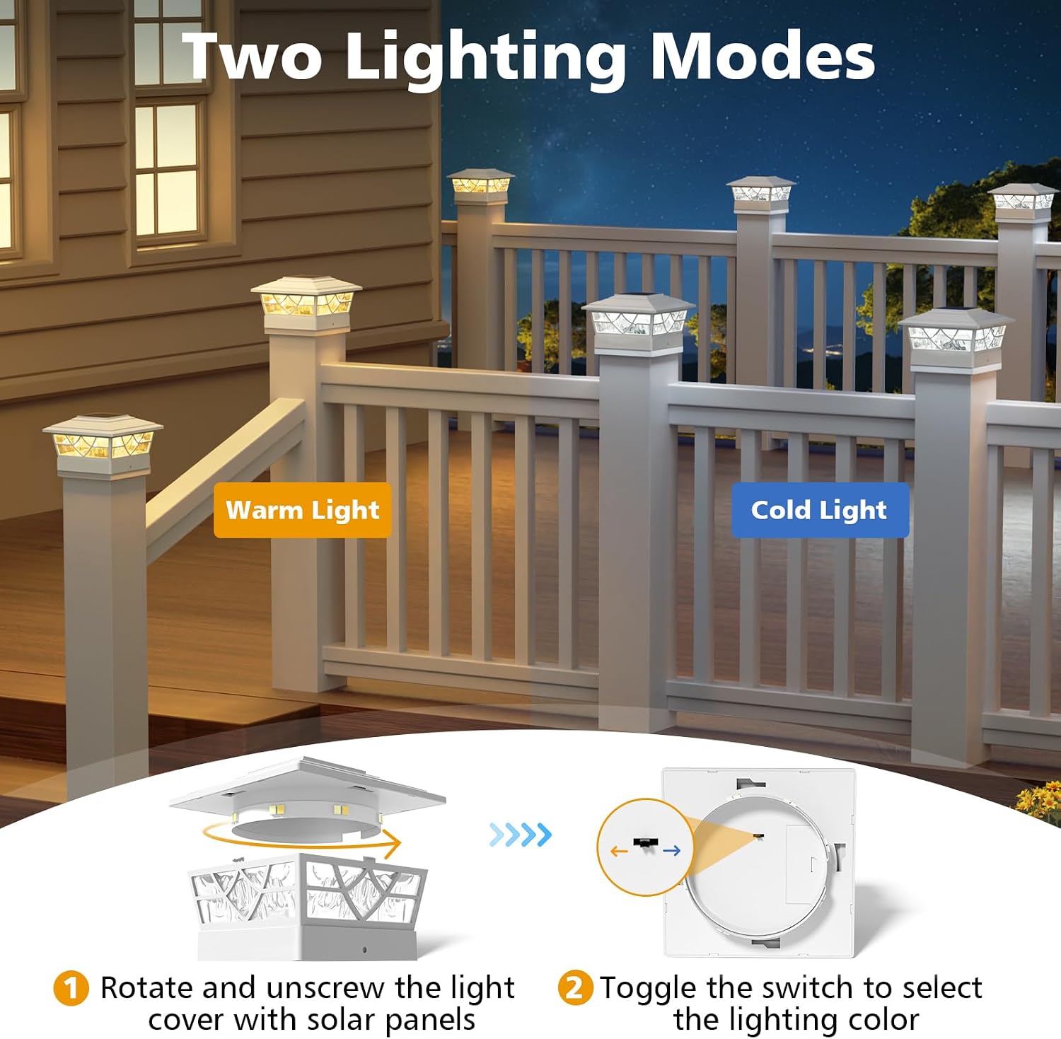 Солнечные столбовые светильник – обзор и цена Post Cap Light