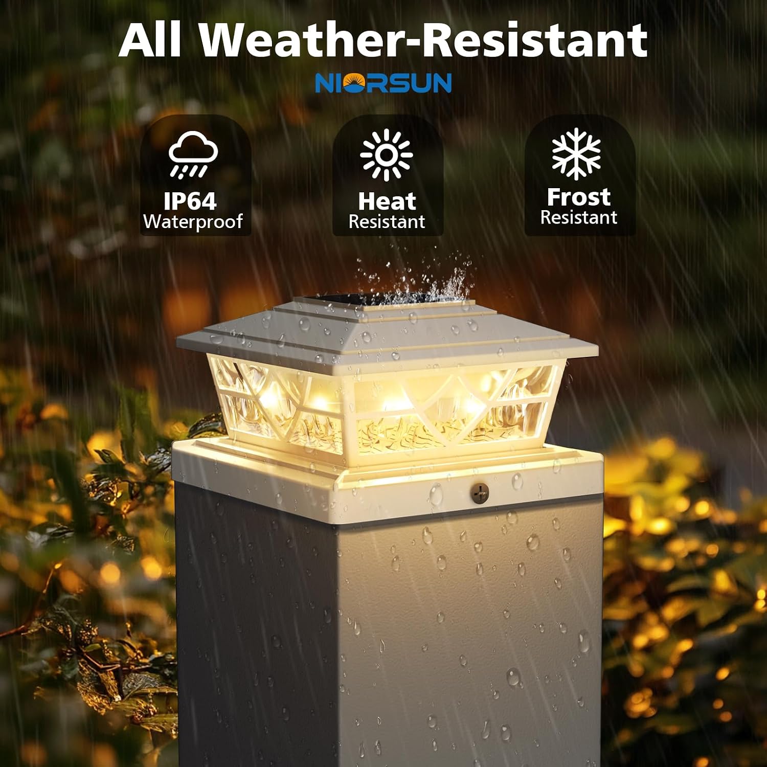Солнечные столбовые светильник – обзор и цена Post Cap Light