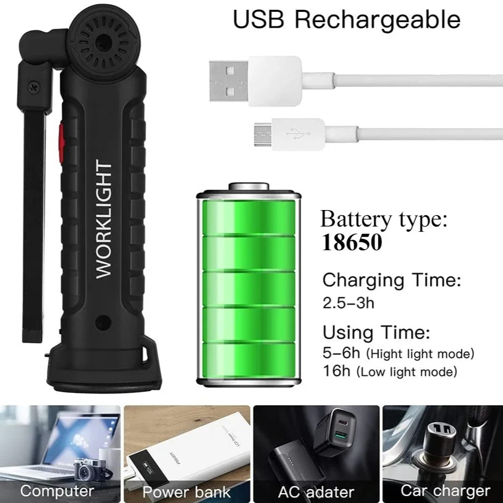 Портативный светодиодный фонар – обзор и цена Outdoor Lighting Rechargeable