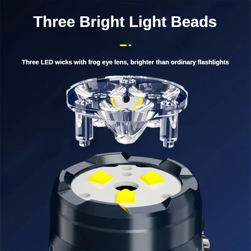 Мини-фонарик с 3 светодиодами  – обзор и цена Outdoor Lighting Spotlight