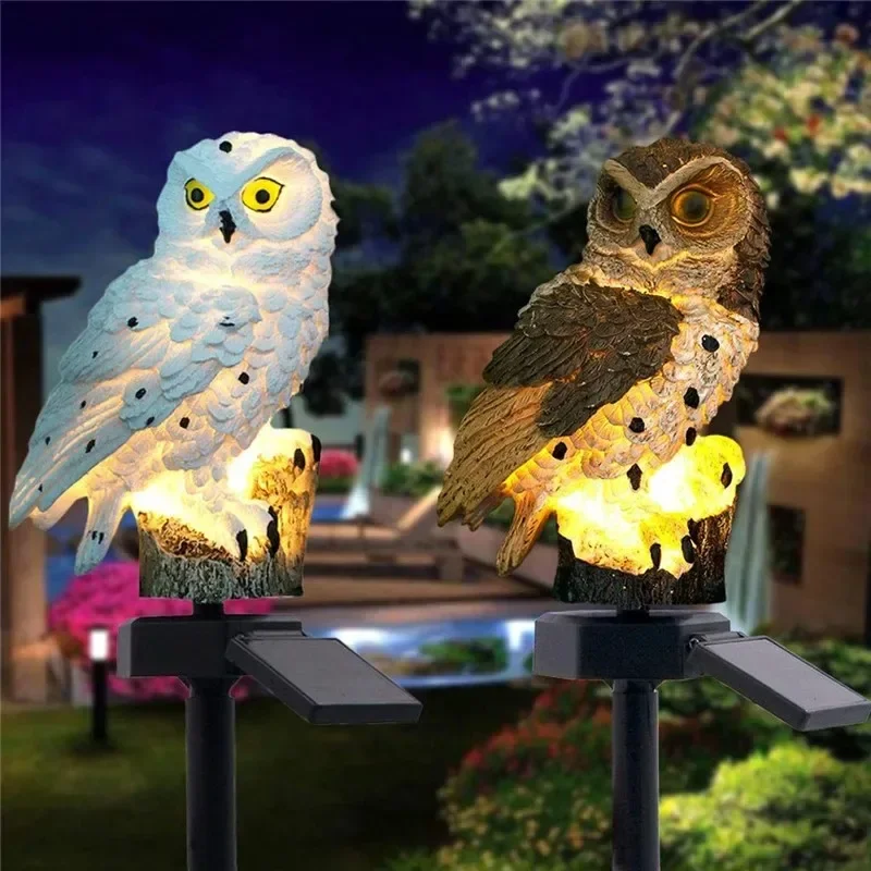 Солнечная статуэтка совы с LED – обзор и цена Outdoor Lighting Design