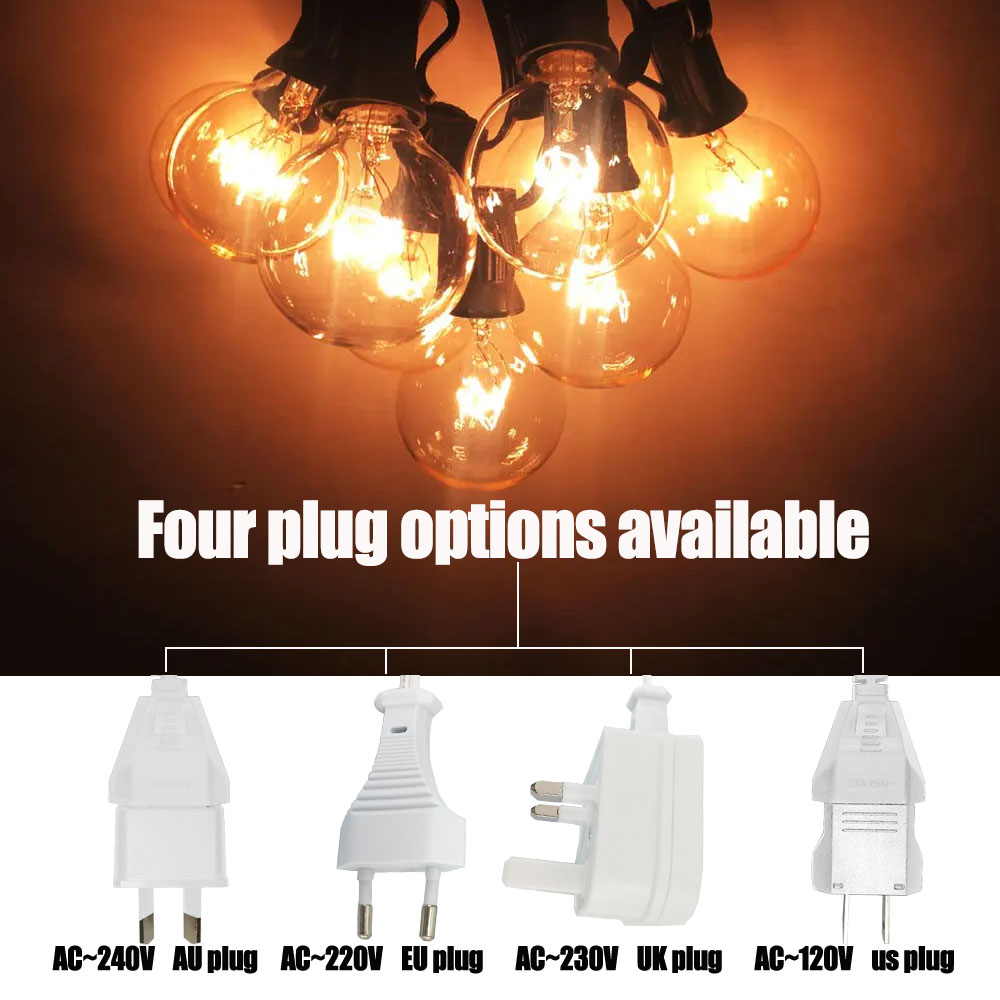 Винтажная гирлянда G40 с прозр – обзор и цена Lighting Wedding Outdoor