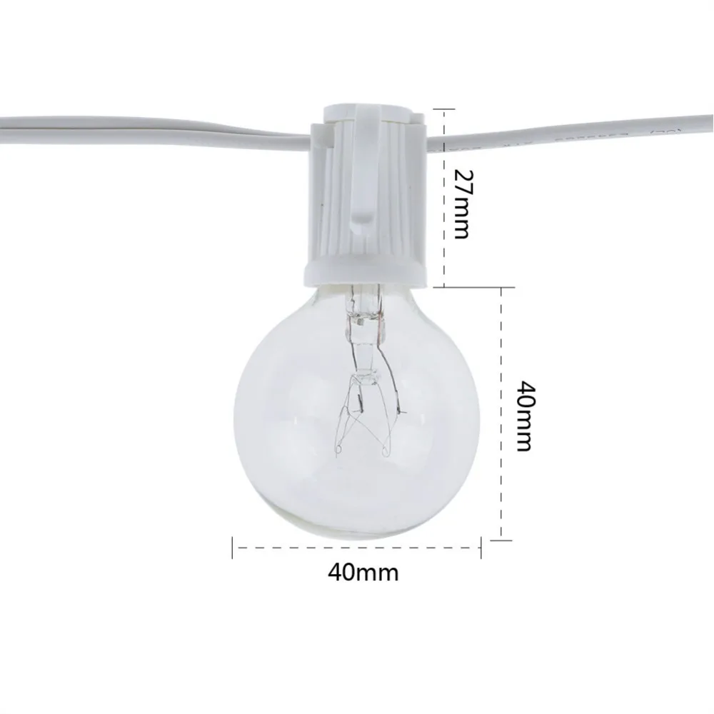 Винтажная гирлянда G40 с прозр – обзор и цена Lighting Wedding Outdoor