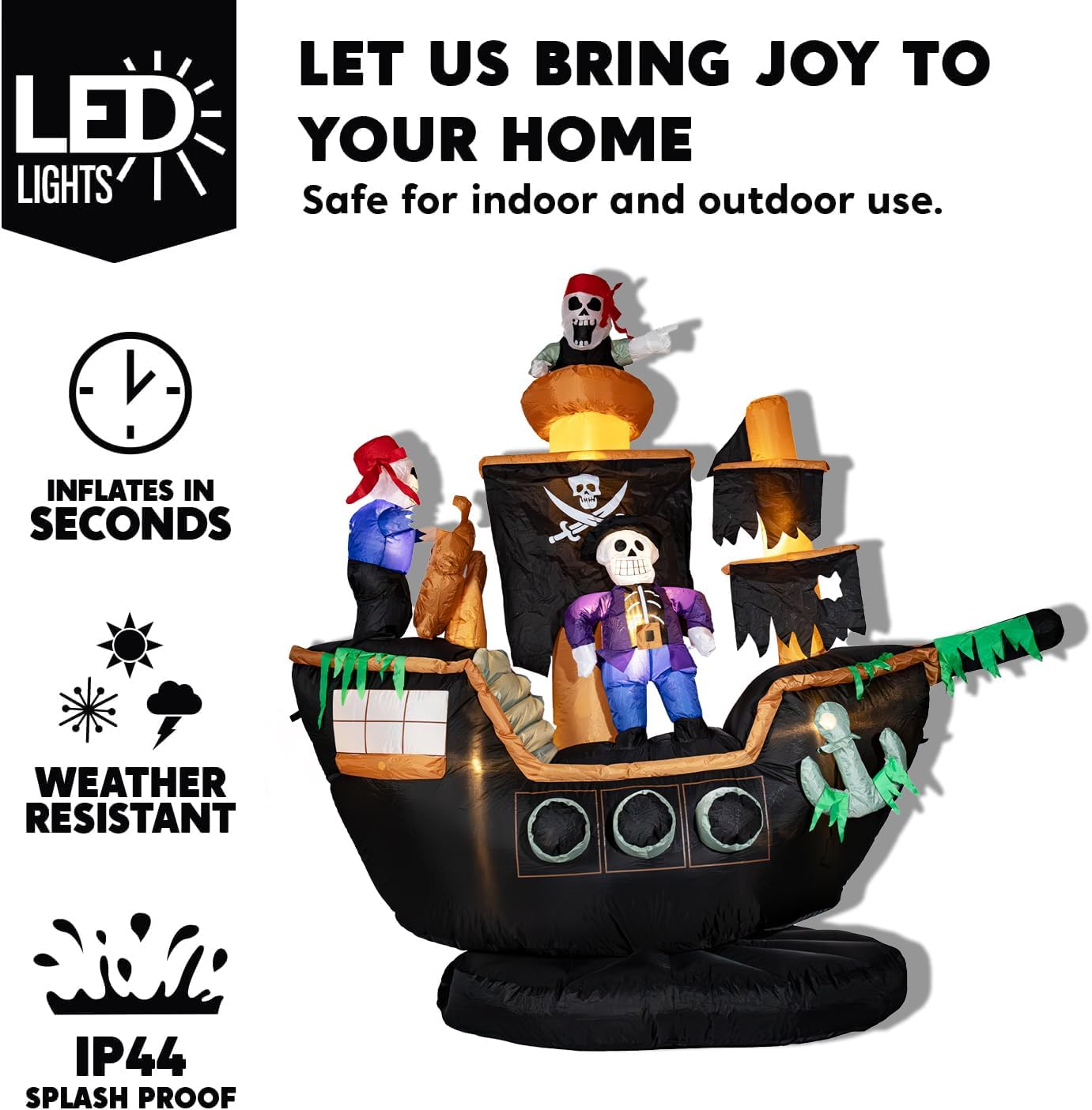 Надувной пиратский корабль для – обзор и цена Outdoor Lighting Front Yard