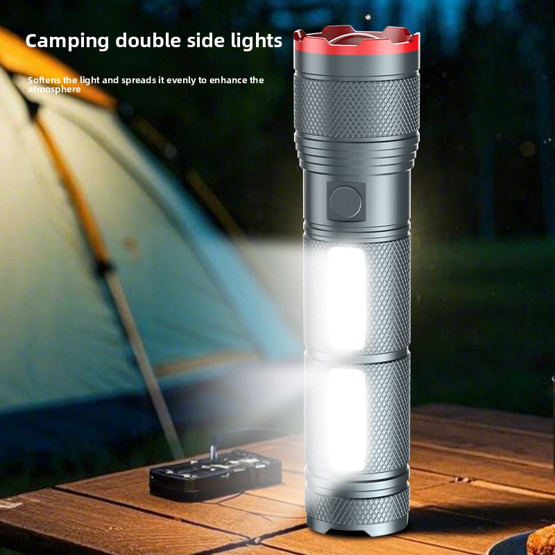 7200 мАч, фонарик COB, боковой – обзор и цена Outdoor Lighting Rechargeable