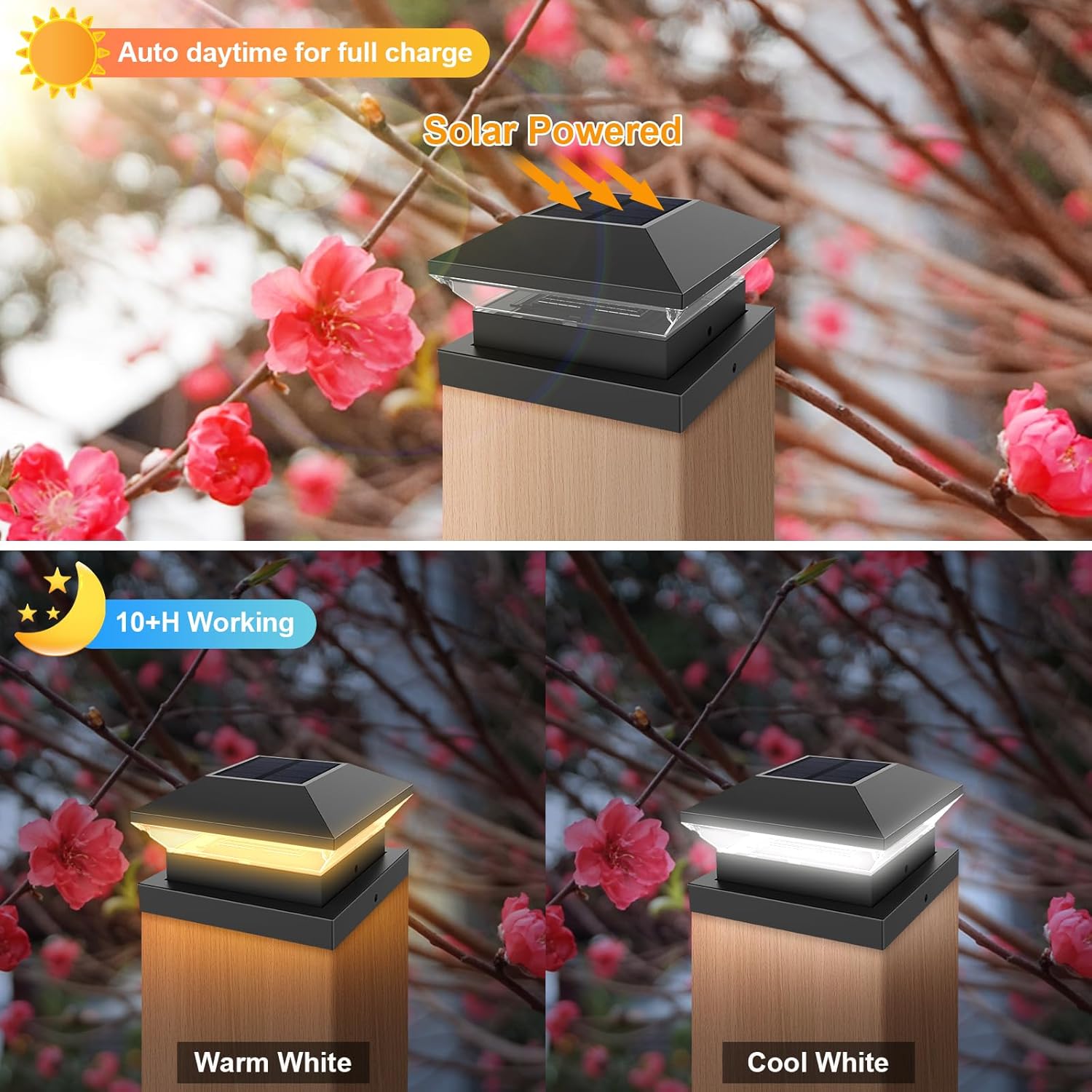 Солнечные светильники для стол – обзор и цена Post Cap Light